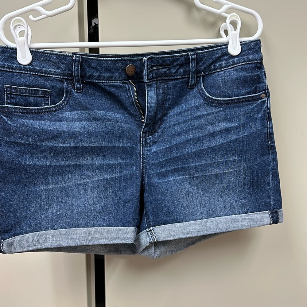 LC Lauren Conrad Dark Blue Denim Jean Shorts